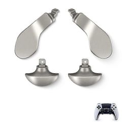 Sony PlayStation 5 DualSense Edge -peliohjaimelle ruostumattomasta teräksestä valmistetut vaihtomelat - harmaa Monivärinen Grey