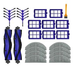 Eufy RoboVac X8 Hybrid -sarjaan Varaosat Lisävarusteet Pääsivuharja Hepa-suodatin Moppiliinat Pyyhe R As Shown