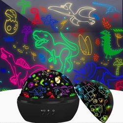 Dinosauruslelut, sopivat 3-8-vuotiaille lapsille, yövaloprojektori