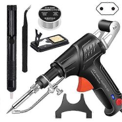 3-in-1 hitsausleikkaus ruosteenpoistosarja nopea lämmitys ergonominen aloittelijoille tee-se-itse EU-pistoke Black