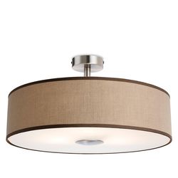 Firstlight Lighting Madison 3 Light Semi Flush Light Taupe, E27