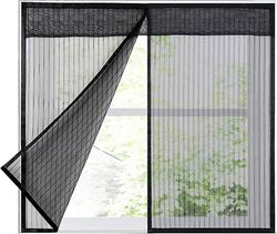 Hyttysverkko ikkunoihin magneettinen ikkuna hyttysverkko hyönteistorjunta hyttysverkko musta 80 x 120 cm