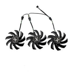 85 mm:n T129215SU 4-nastaiset XFX RX 6700XT GPU-tuulettimet XFX Speeder SWFT 309 Radeon RX 6700 XT 12GO -näytönohjaimille 3-Fan