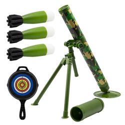 Vaahtolaastin heitin kohdetaululla ja 3 x pehmeä simulointiraketti lapsille, säädettävä ampumakulma jopa 20 jalkaan.