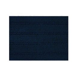 Eveltek Stripe Chenille Microfiber Bademåtte Tæppe, Blødt absorberende Skridsikkert Marineblå 43CM*61CM