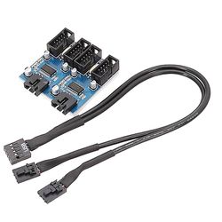 Computer Accessory Hovedkort 9pin USB2.0 forlengelseskabel 9pin til Dual 9pin med chip støtte Multi-grensesnitt delt skjøteledning kabel