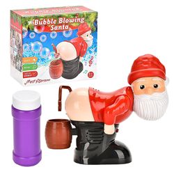 Funny Santa Claus Automatisk Fart Bubble Machine m / lys og musikk