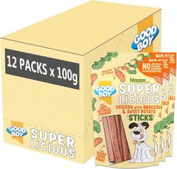 Good Boy Goodboy Superlicious kana, parsakaali & bataatti koiran herkku 12 x 100g