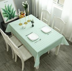 Tør ren Pvc Vinyl Dug Dining Køkken Dække Protector Blå L