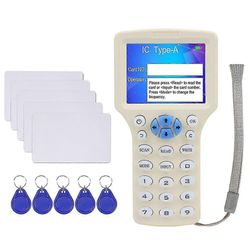 10-taajuinen NFC-älykortinlukija Writer RFID-kopiokone Duplicator 125khz 13.56MHz USB-kopio salattu A