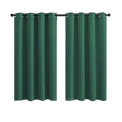Eveltek Mørklægningsgardiner 2 paneler med grommets til soveværelset Grøn 46 * 84 CM