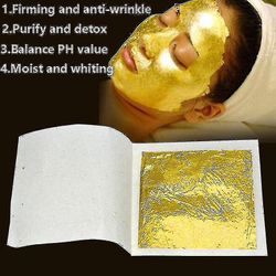24k ekte gullfolie spesifikasjon kan brukes til skjønnhet ansiktsmaske essens oppstrammende og anti-rynke rense og detox lysere