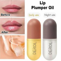 2kpl/Kit Day & Night Lip Plumper Kit-Instant Volumising Lip Pump Enhancer Fuller