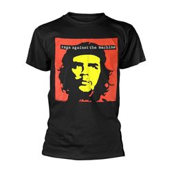 RAGE AGAINST THE MACHINE - CHE SVART T-shirt, tryck fram och bak Medium TO1940 X-Large