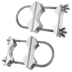 Kaksoisantennin mastopuristin V leukalohko U-pulteilla Raskas ruosteenestomasto mastoon kiinnike (haoyi