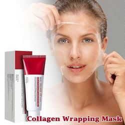 unbrand Kollageenikäärenaamio, Real Collagen Fit, kollageeni 670,000ppm, Peel Off kasvonaamio joustavuutta varten, kosteuttava, hehkuva, lasinen ih...