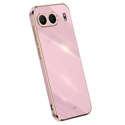 XINLI-yhteensopiva OnePlus Nord 4 -kotelon TPU-puhelimen kuoren kanssa galvanointikehyksellä Violetti