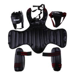 Aikuisten MMA Päähineet, Sanda, Nivuset Nyrkkeily Potkunyrkkeily Sparraus Karateharjoittelu Musta