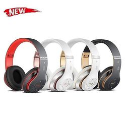 Trådløst Bluetooth-headset sort rød