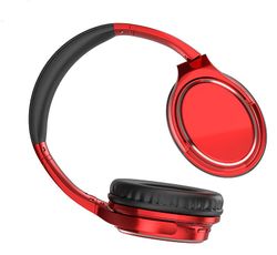 Sgbep trådløse hodetelefoner Bluetooth 5.3 headset sammenleggbare øretelefoner Hifi 9d bass stereo øretelefon sport headset med mikrofon rød