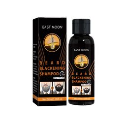 Hefansi Guys Natural Darkening Beard Shampoo, Beard Blackening Shampoo, Beard Coloring For Men, Beard Coloring Men Beard Shampoo Beard Blackening S...