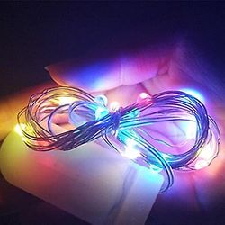 1M 2m 3m 5m førte streng lys til bryllupsfest julepynt fe lys haven udendørs waterproofgarden dekoration Rgb 2m 20leds