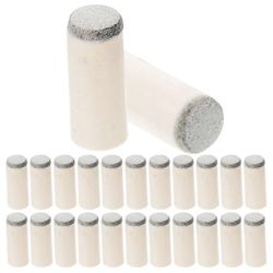100kpl vaihdettavat uima-altaan vihjevinkit Muoviset biljardikärjet Vaihto Pool Cue -tarvikkeet Hopea 2.5X1X1CM