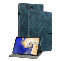 Galaxy Tab S4 10.5 SM-T830 aitoa nahkaa oleva kotelo suojakuorella Tummansininen