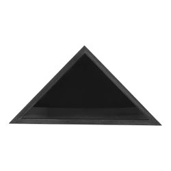 Puinen kolmion muotoinen lippuvitriinin säilytyslaatikko seinäkoristeluun isänmaallinen lippusäiliö Sekalaiset värit 44.00X22.00X8.50CM