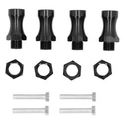 RC 12mm - 17mm metallinen pyörän jatke kuusiomuunnossovitin levennin 30mm 1/10 maastossa RC auto musta