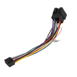 16-nastainen kaapeliliitin ISO-urossovittimelle ALPINE stereo 2Din auton DVD-soitin Auto Radio Audio Converter Autotarvikkeet Musta