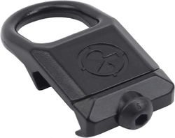 Quick Detach Buckle Sling Steel kiinnityssovitin sopii 20mm kiskotyökalujen lisävarusteisiin musta