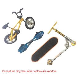 Simulation Legering Materiale CykelModel Legetøj Fingerspids Legetøj Bilsæt Cykel Foldbar Scooter Vitality Board Scooter