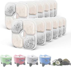 12 kissan vesilähteen suodattimen pakkaus, yhteensopiva Catit Pixi -lemmikin vesilähteen kanssa