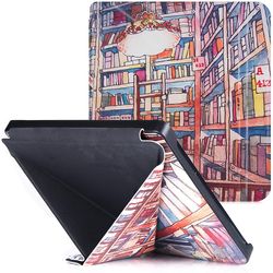 Shry-fodral för Kobo Libra 2 Ereader (2021 släppt, modell N418) - Premium Pu Läder Origami Stand Cover med Auto Sleep Wake bokhandel for Kobo Libra 2