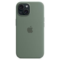 For iPhone 15-deksel kompatibelt med MagSafe Anti-riper silikon telefondeksel-grønt Grønn Style G iPhone 15