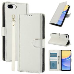 gzPuluz Skin Feel -nahkakotelo iPhone 7 Plus / 8 Plus -puhelimelle Valkoinen