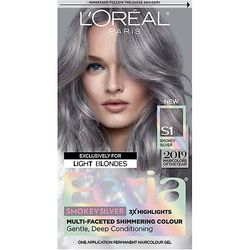 Loreal Paris L'oreal paris feria monipuolinen hohtava pysyvä hiusten väri, s1 savuinen hopea, 1 sarja