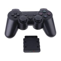 Langaton peliohjain Vibrator 2.4GHz USB-peliohjaimen kahvan ohjaussauva vastaanottimella PS2: lle kahdelle pelilisävarusteelle