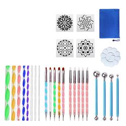 28 Pcs mandala diy malet punkt maleri værktøjer kunst forsyninger