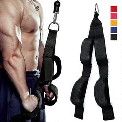 Tricep-köysikaapelin kiinnitys 2 kahvalla, tricep-vetoköysi alas työntämistä varten, rypistykset, facepulls