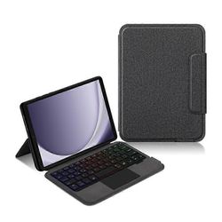 Samsung Galaxy Tab A9 nahkakotelo + kosketuslevy Bluetooth-näppäimistö taustavalaistulla