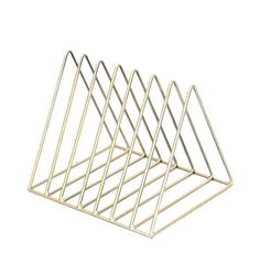 Handuo Smedejern Gyldne Trekant Avis Rack Golden