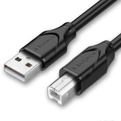 8m USB2.0 uros neliö USB Type-B urostulostinkaapeli Tietokoneen tulostusliitäntäjohto