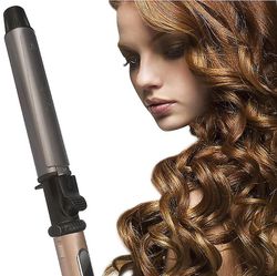 Coosilo Professionel roterende krøllejern Nano Titanium Curler med digital lcd 25mm