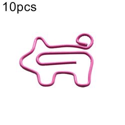 10Pcs Cute Pig Lip Cloud bokmerke bindersnål for kontor skole skrivesaker Tilfeldig farge piggy