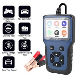 Bil batteri oplader Tester Analyzer Opladning Load Tester Analyzer Tools