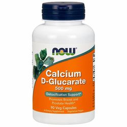 Now Foods kalsium D-glukaraatti, 500 mg, 90 kasviskorkkia (pakkaus 1)