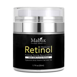 Gaoguang Retinol fuktighetskrem krem for ansikt og øye område 1,7 oz med retinol hyaluronsyre en 241551 Svart