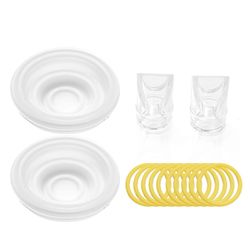 Sähköinen rintapumpun vaihtotarvike 3kpl 150ml maidonkerääjällä Diaphragms - Valves